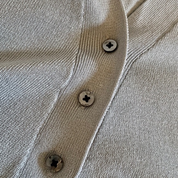 Zara Women’s Buttoned Knit Cardigan Blue Grey Relaxed Size Size S - Picture 3 of 12